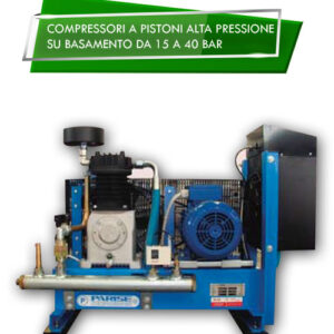 COMPRESSORI A PISTONI ALTA PRESSIONE SU BASAMENTO DA 15 A 40 bar | AirPlus Compressori