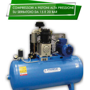 COMPRESSORI A PISTONI ALTA PRESSIONE SU SERBATOIO DA 15 E 20 bar | AirPlus Compressori