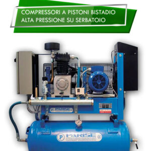 COMPRESSORI A PISTONI BISTADIO ALTA PRESSIONE SU SERBATOIO | AirPlus Compressori