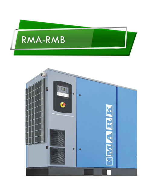 COMPRESSORE RMA-RMB DA 7,5 a 37 kW / 20 – 35 HP PORTATA 1950 – 4200 L/MIN | AirPlus Compressori