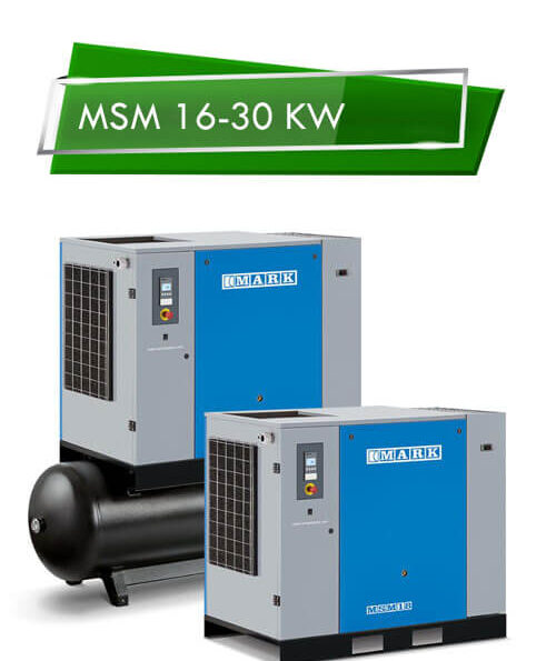 COMPRESSORE MSM DA 16-30 kW / 20 – 40 HP PORTATA 1870 – 4350 L/MIN | AirPlus Compressori