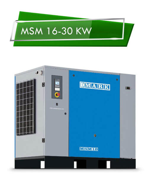 COMPRESSORE MSM DA 16-30 kW / 20 – 40 HP PORTATA 1870 – 4350 L/MIN | AirPlus Compressori