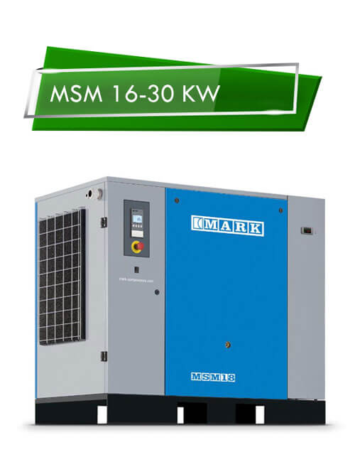 COMPRESSORE MSM DA 16-30 kW / 20 – 40 HP PORTATA 1870 – 4350 L/MIN | AirPlus Compressori